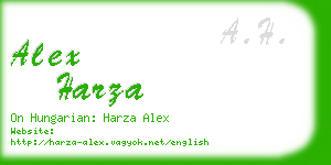 alex harza business card